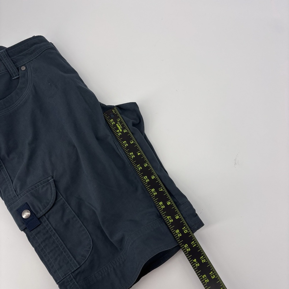 Kuhl Blue Cargo Shorts Women 8 Mid Rise Hiking Utility 10.5" Inseam Pockets - Picture 10 of 10